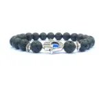 Bergamot evil eye stone bracelet