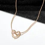 Niche Hollow Heart Necklace For Women