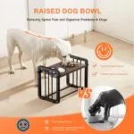 H-shaped Iron Frame Lifting Dog Bowl