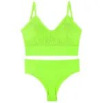 Women’s Underwear Small Chest Push-up Thin Wireless Large Size Sports Sling Vest French Triangle Cup Bra Set