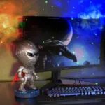 Hot-selling Mecha Samurai Starry Sky Projection Night Light, An Ambient Light That Can Be Customized. It’s A Popular Cross-border Product, A Small Night Light For Children’s Bedrooms.