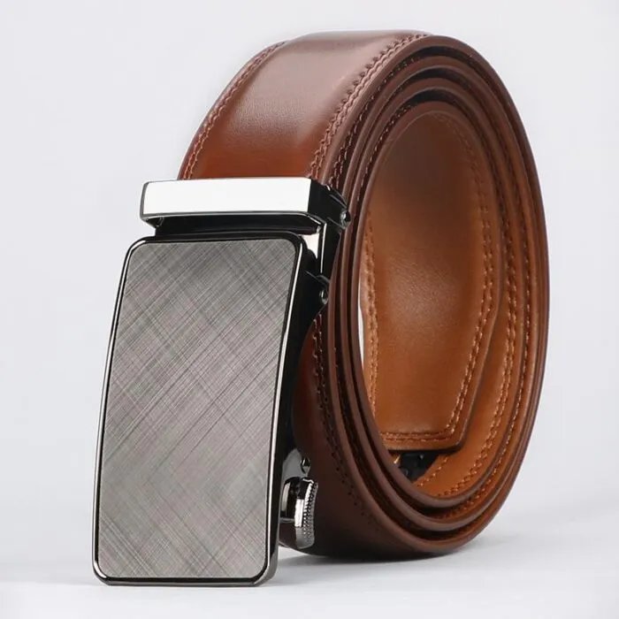 Men’s Slider Ratchet Belt, Perfect As A Gift, Pairs Well With Dress Pants, Shirt And Oxford Shoes, Can Be Tailored