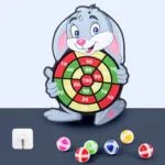 Spot Wholesale Children’s Sticky Ball Dart Board Cartoon Fun Dart Board Plus Velvet A Variety Of Creative Cartoon