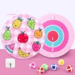 Spot Wholesale Children’s Sticky Ball Dart Board Cartoon Fun Dart Board Plus Velvet A Variety Of Creative Cartoon