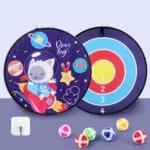 Spot Wholesale Children’s Sticky Ball Dart Board Cartoon Fun Dart Board Plus Velvet A Variety Of Creative Cartoon