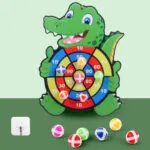 Spot Wholesale Children’s Sticky Ball Dart Board Cartoon Fun Dart Board Plus Velvet A Variety Of Creative Cartoon