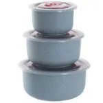 3pcs Lightweight Wheat Straw Bowl For Food Storage Cereal Desserts, Reusable Cutlery, Can Be Used As Fruit Snack Container