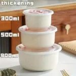 3pcs Lightweight Wheat Straw Bowl For Food Storage Cereal Desserts, Reusable Cutlery, Can Be Used As Fruit Snack Container