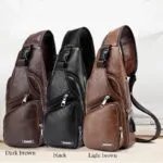 Men USB Charging Bag Men Chest Bag For Custom PU PVC Shoulder Bag Diagonal Package Messenger Travel Bag Cross Body Bags