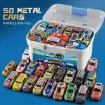 A 50-piece Alloy Toy Car Set With A Storage Box And A Foldable Play Mat, As Well As A Wide Variety Of Combinations, Perfect As An Educational And Entertaining Gift For Children Aged 3 And Up
