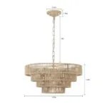 Bohemian Woven Chandelier -Unavailable Platform- Temu