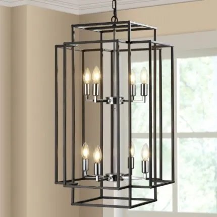 8 Lantern Tiered Chandeliers, Industrial Farmhouse Chandeliers Unavailable Platforms- Temu