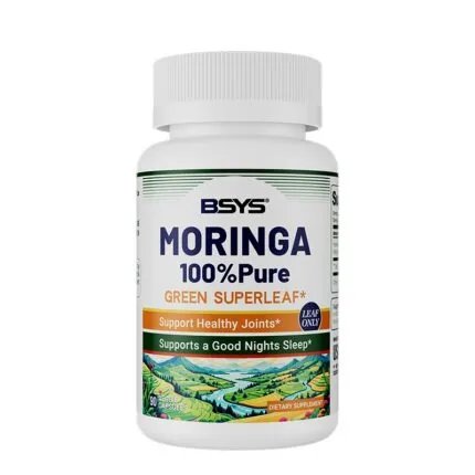 BSYS Moringa Capsules Antioxidant & Anti-Inflammatory Support Blood Sugar Health Aid Cholesterol Balance Formula Heart Wellness Support Immune Boost & Natural Defense Daily Superfood Suppl