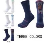 3 Pairs Men Compression Running Socks Crew Athletic Hiking Wicking Anti Blister Cushioned Anti-odor And Breathable For Running Hiking Cycling