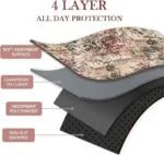 Qeils Washable Pee Pads For Dogs, 2 Pack Reusable Puppy Pads 18×24 Super Absorbent Leakproof Dog Training Pads, Non-Slip Potty Pads For Floor, Crate,Couch, Whelping Pads Litter Mat Puppy Supplies