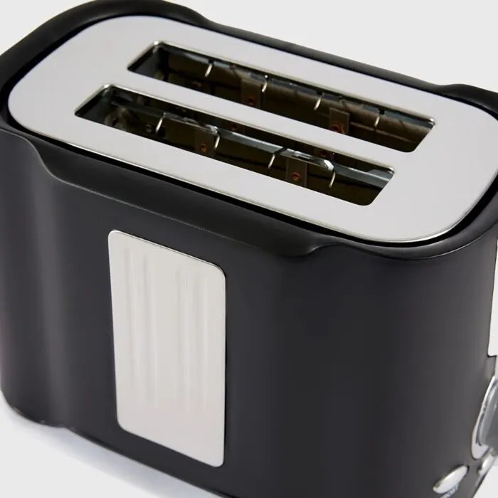 2 Slice Toaster, Quick & Even Results Every Time, Wide Slots Fit Any Size Bread Drop-Down Crumb Tray For Easy Clean Up, Stainless
